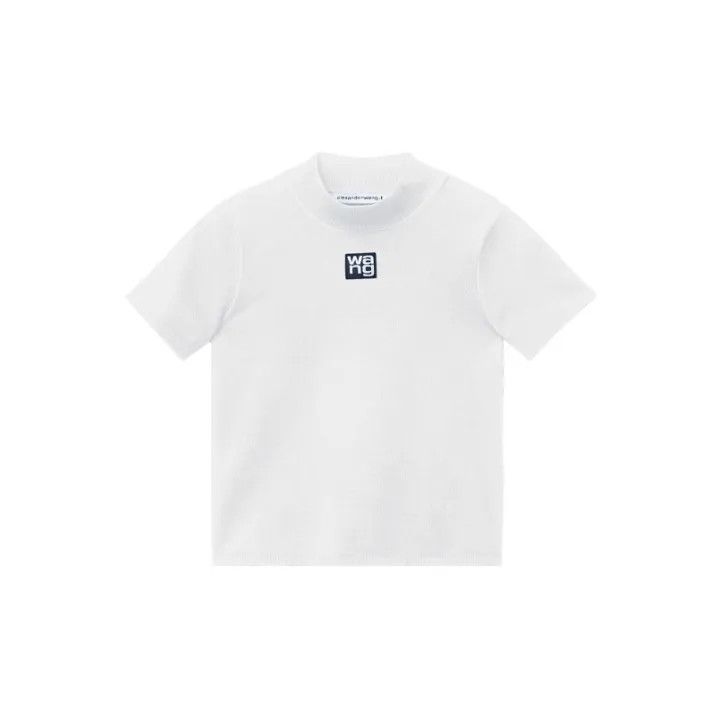 Alexander Wang Alexander Wang Logo Print High Neck T-Shirt 0079 Size XS / US 0-2 / IT 36-38 - 2 Thumbnail