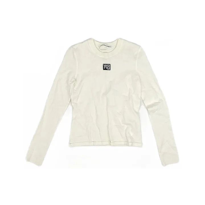Alexander Wang Alexander Wang Logo Fitted Knit T-Shirt 0079 Size M / US 6-8 / IT 42-44 - 2 Thumbnail