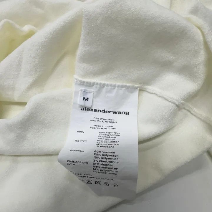Alexander Wang Alexander Wang Logo Fitted Knit T-Shirt 0079 Size M / US 6-8 / IT 42-44 - 5 Thumbnail
