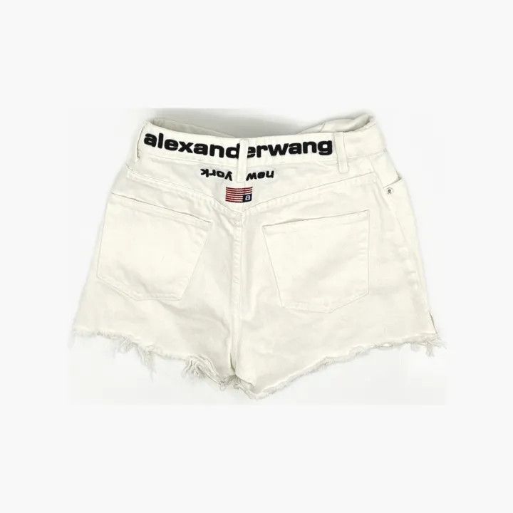 Alexander Wang Alexander Wang Distressed White Denim Shorts 0079 Size 27" / US 4 / IT 40 - 3 Thumbnail