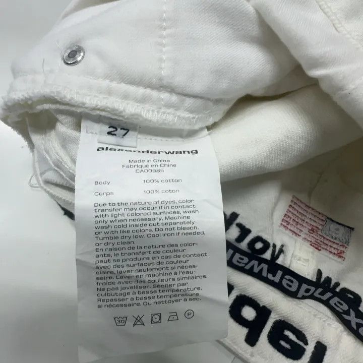 Alexander Wang Alexander Wang Distressed White Denim Shorts 0079 Size 27" / US 4 / IT 40 - 4 Thumbnail