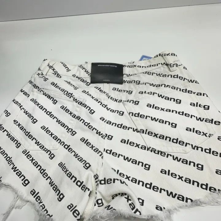Alexander Wang Alexander Wang Logo Print Casual Shorts for Women 0079 Size 27" / US 4 / IT 40 - 7 Thumbnail