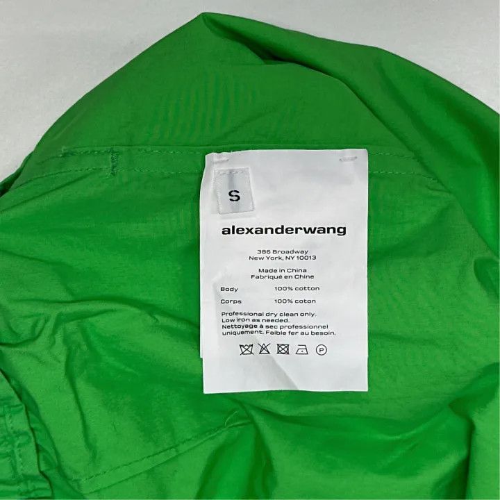 Alexander Wang Alexander Wang Green Relaxed Shorts for Women 0079 Size 23" - 3 Thumbnail
