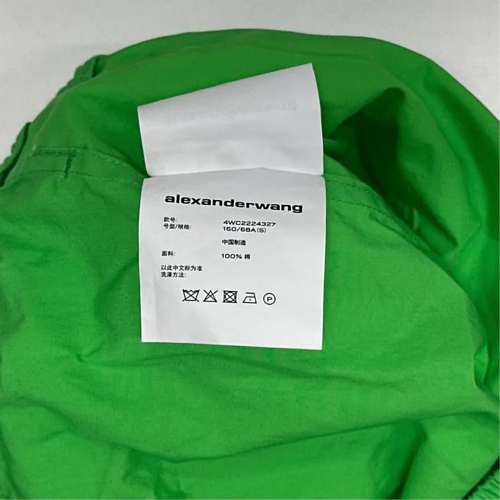 Alexander Wang Alexander Wang Green Relaxed Shorts for Women 0079 Size 23" - 4 Thumbnail