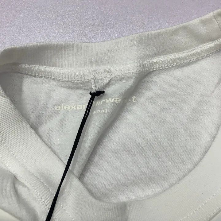 Alexander Wang Alexander Wang SS21 Logo Short Sleeve T-Shirt 0079 Size XS / US 0-2 / IT 36-38 - 3 Thumbnail