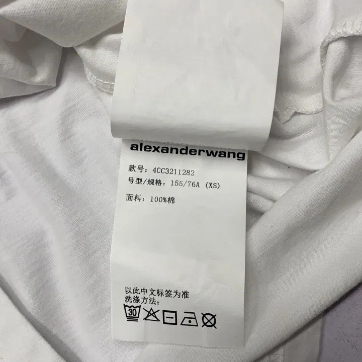 Alexander Wang Alexander Wang SS21 Logo Short Sleeve T-Shirt 0079 Size XS / US 0-2 / IT 36-38 - 5 Thumbnail