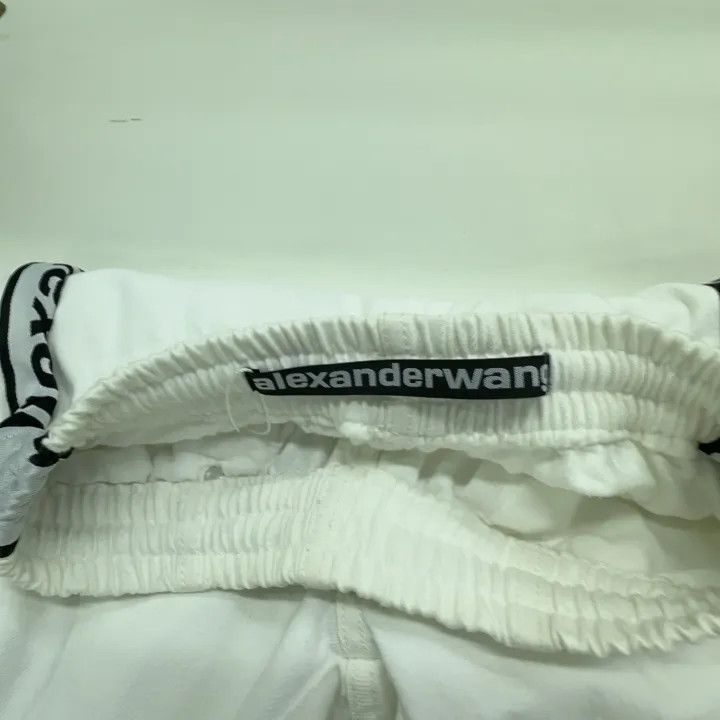 Alexander Wang Alexander Wang White Logo Side Joggers 0079 Size 22" - 5 Thumbnail