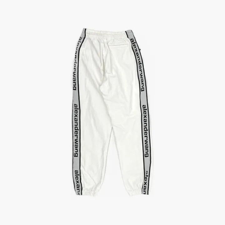 Alexander Wang Alexander Wang White Logo Side Joggers 0079 Size 22" - 3 Thumbnail