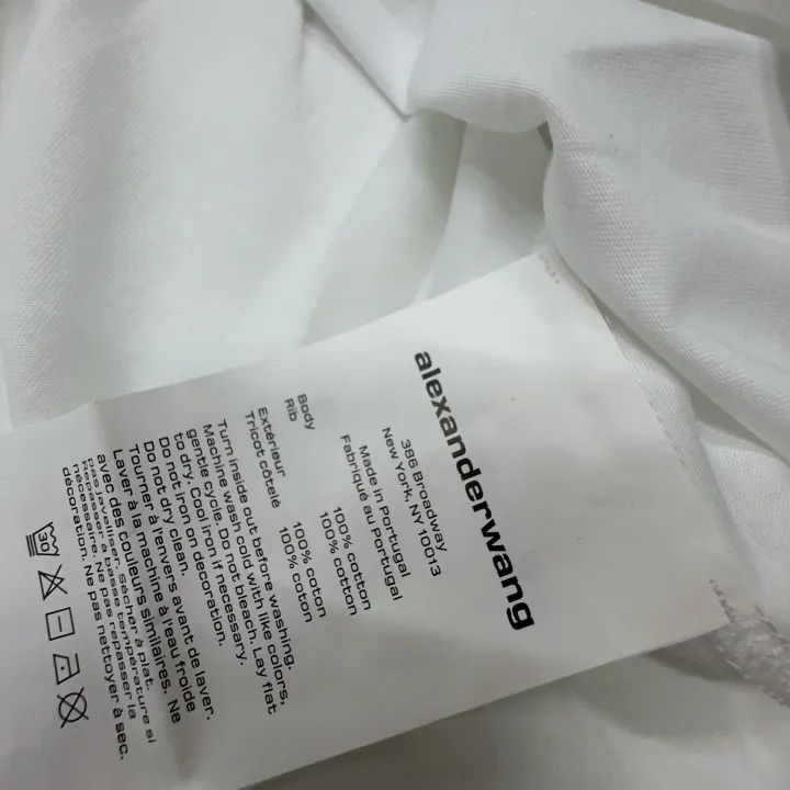 Alexander Wang Alexander Wang Logo Pattern Short Sleeve T-Shirt 0079 Size XS / US 0-2 / IT 36-38 - 4 Thumbnail