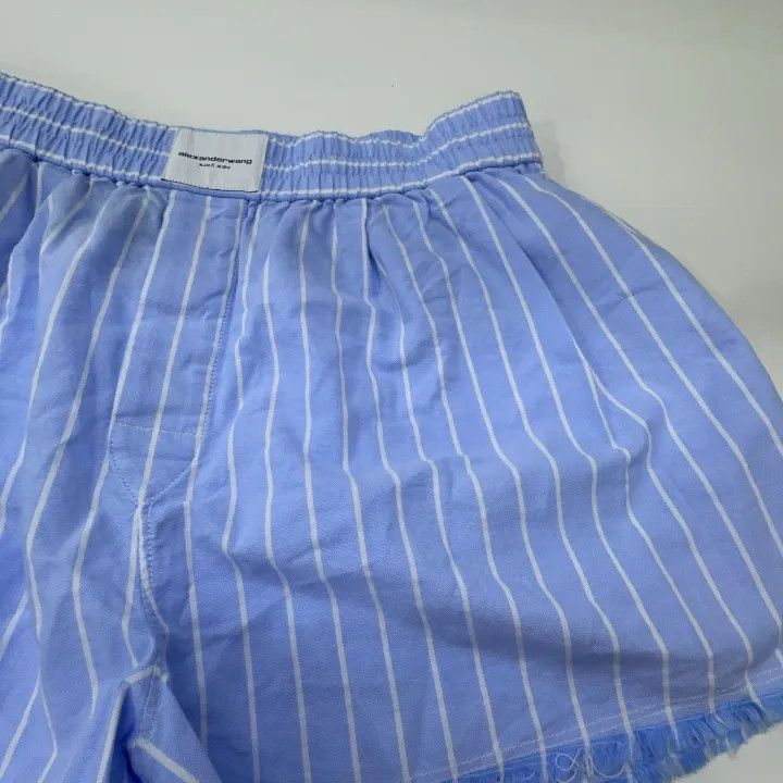 Alexander Wang Alexander Wang SS23 Striped Crystal Trim Shorts 0079 Size 23" - 8 Thumbnail