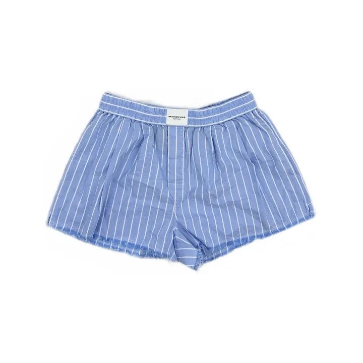 Alexander Wang Alexander Wang SS23 Striped Crystal Trim Shorts 0079 Size 23" - 2 Thumbnail
