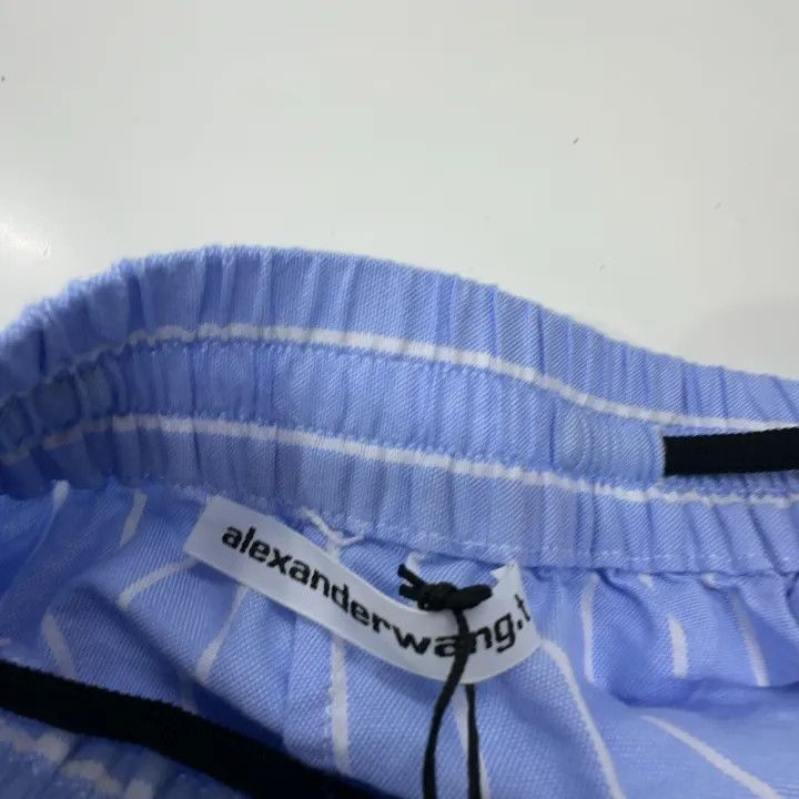 Alexander Wang Alexander Wang SS23 Striped Crystal Trim Shorts 0079 Size 23" - 6 Thumbnail
