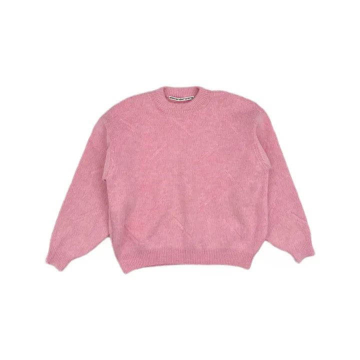 Alexander Wang Alexander Wang Pink Logo Knitted Sweater for Women 0079 Size S / US 4 / IT 40 - 2 Thumbnail