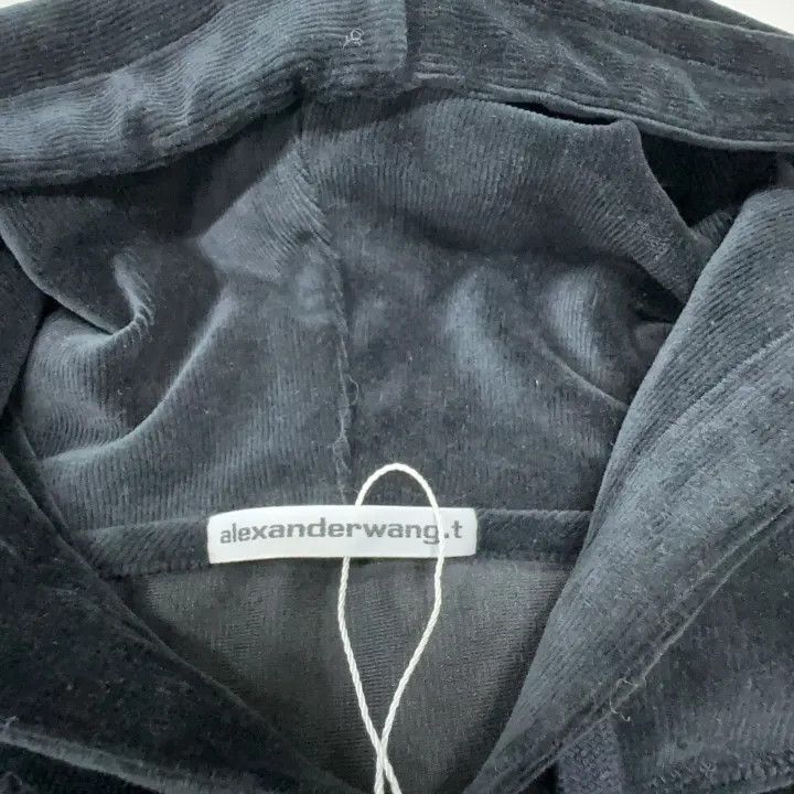 Alexander Wang Alexander Wang Women's Cropped Logo Hoodie 0079 Size S / US 4 / IT 40 - 4 Thumbnail