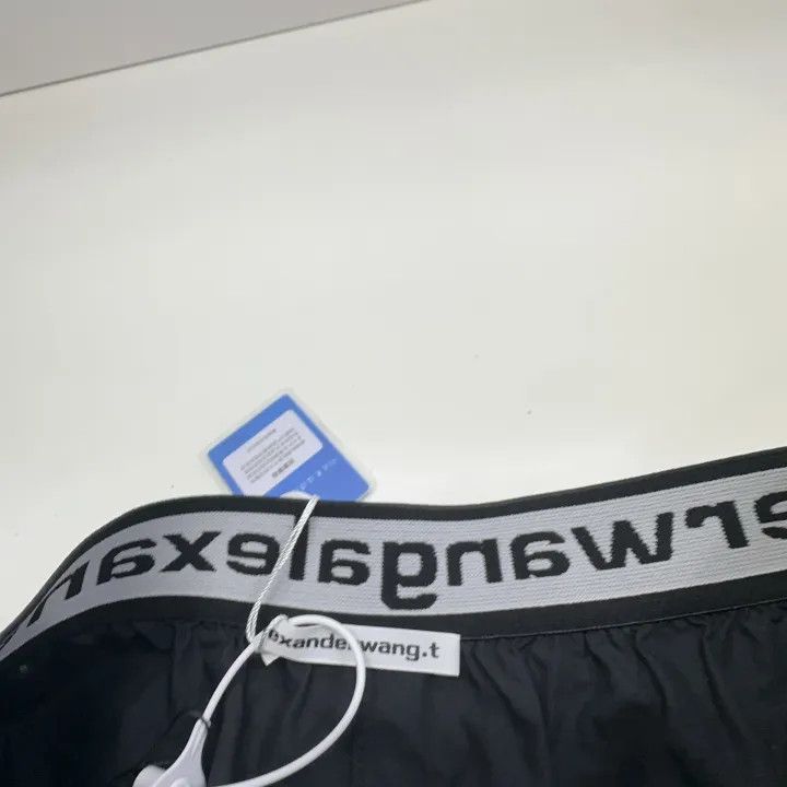 Alexander Wang Alexander Wang Logo Print Black Shorts 0079 Size 23" - 4 Thumbnail