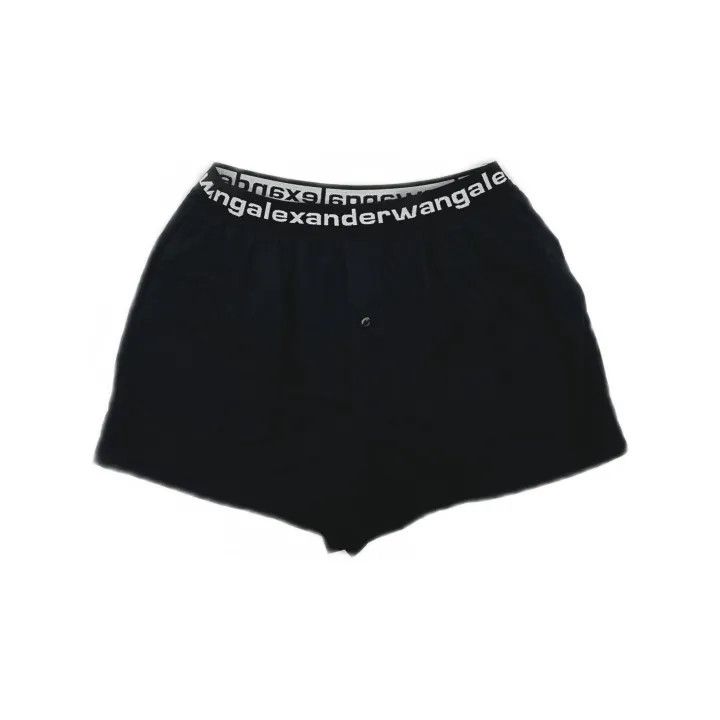 Alexander Wang Alexander Wang Logo Print Black Shorts 0079 Size 23" - 2 Thumbnail