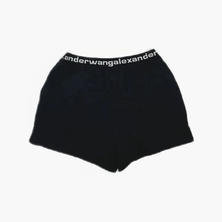 Alexander Wang Alexander Wang Logo Print Black Shorts 0079 Size 23" - 3 Thumbnail