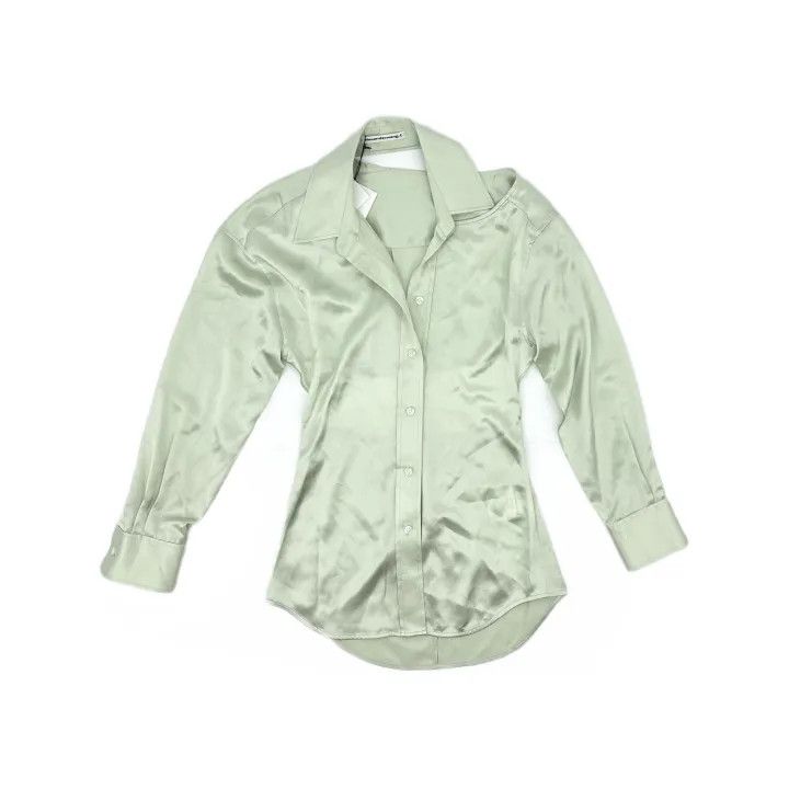 Alexander Wang Alexander Wang Mint Green Long Sleeve Shirt 0079 Size XS / US 0-2 / IT 36-38 - 2 Thumbnail