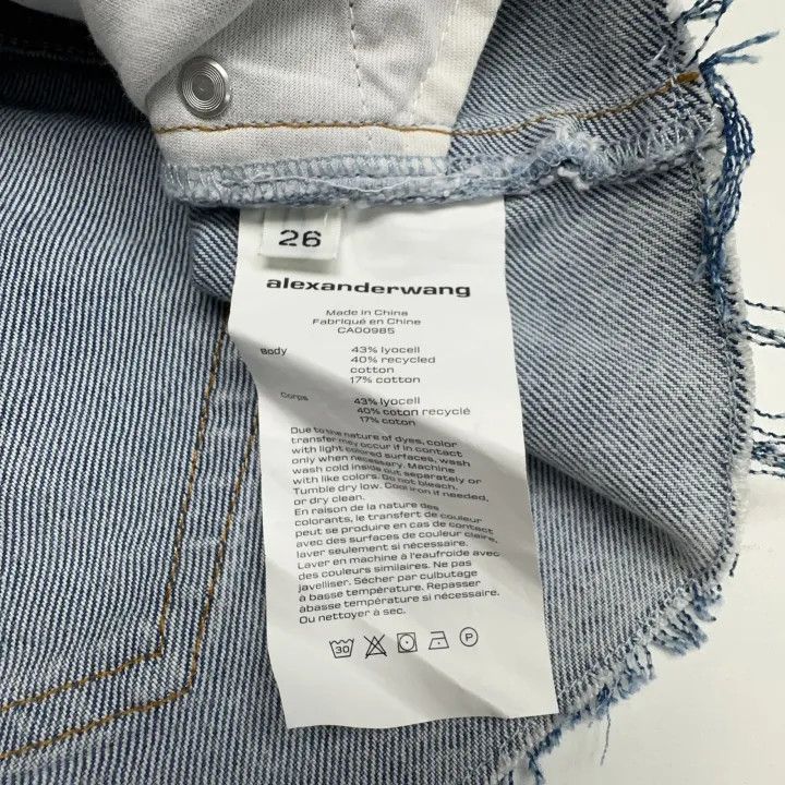 Alexander Wang Alexander Wang SS21 Ruffled Denim Shorts 0079 Size 26" / US 2 / IT 38 - 6 Thumbnail