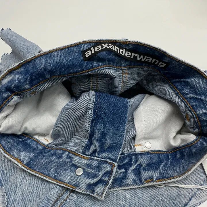 Alexander Wang Alexander Wang SS21 Ruffled Denim Shorts 0079 Size 26" / US 2 / IT 38 - 8 Thumbnail
