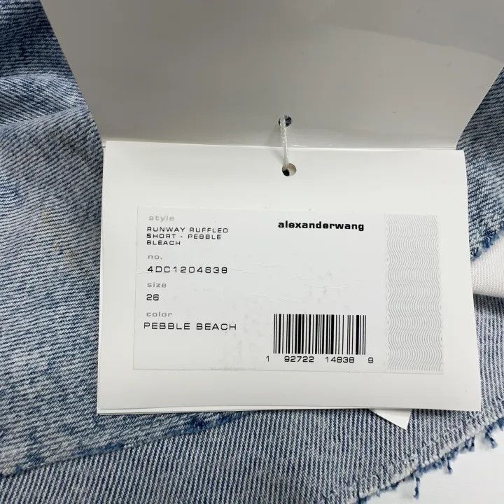 Alexander Wang Alexander Wang SS21 Ruffled Denim Shorts 0079 Size 26" / US 2 / IT 38 - 7 Thumbnail