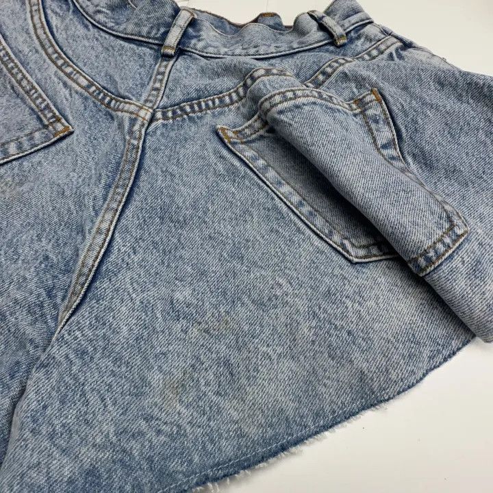 Alexander Wang Alexander Wang SS21 Ruffled Denim Shorts 0079 Size 26" / US 2 / IT 38 - 13 Thumbnail