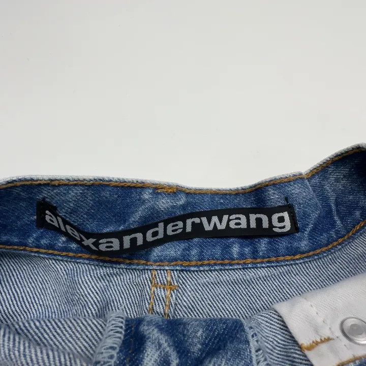 Alexander Wang Alexander Wang SS21 Ruffled Denim Shorts 0079 Size 26" / US 2 / IT 38 - 4 Thumbnail