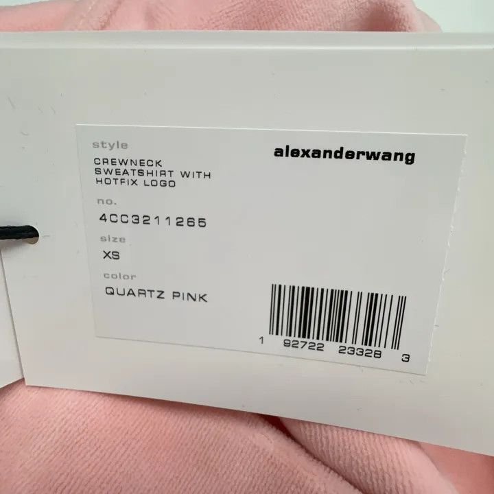 Alexander Wang Alexander Wang Pink Logo Sweatshirt for Women 0079 Size XS / US 0-2 / IT 36-38 - 4 Thumbnail
