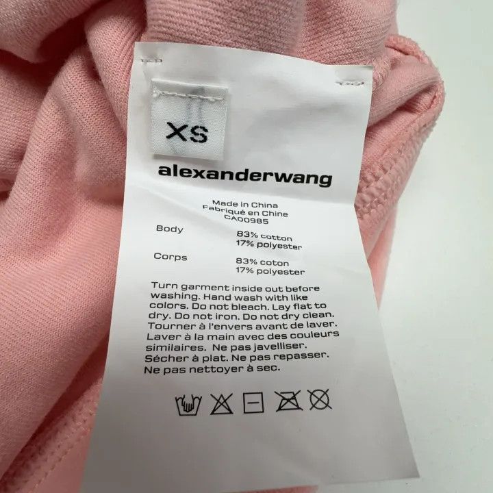 Alexander Wang Alexander Wang Pink Logo Sweatshirt for Women 0079 Size XS / US 0-2 / IT 36-38 - 5 Thumbnail