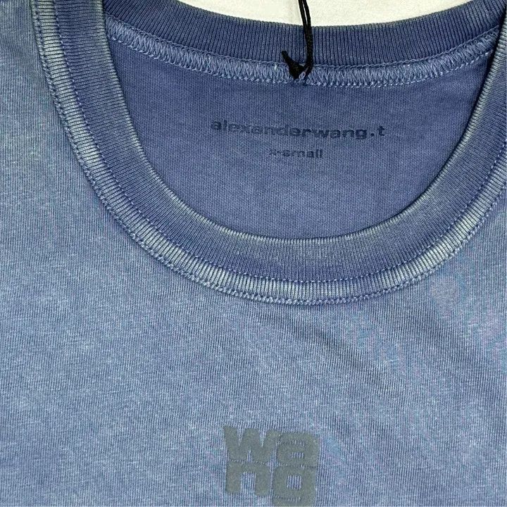 Alexander Wang Alexander Wang Logo Printed Short Sleeve T-Shirt 0079 Size XS / US 0-2 / IT 36-38 - 2 Thumbnail