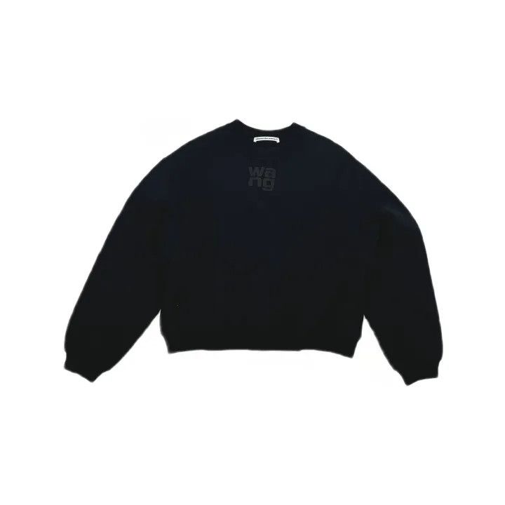 Alexander Wang Alexander Wang Black Logo Embroidered Sweatshirt 0079 Size S / US 4 / IT 40 - 2 Thumbnail