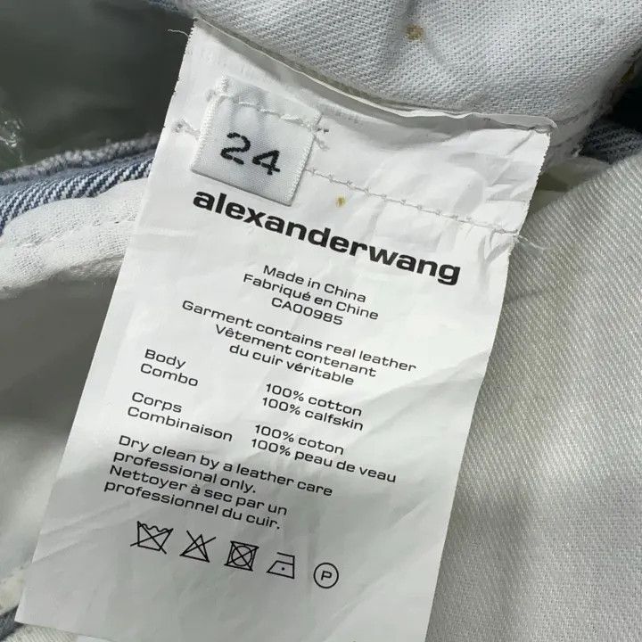 Alexander Wang Alexander Wang Blue High-Slit Denim Skirt 0079 Size 24" / US 00 / IT 34 - 2 Thumbnail