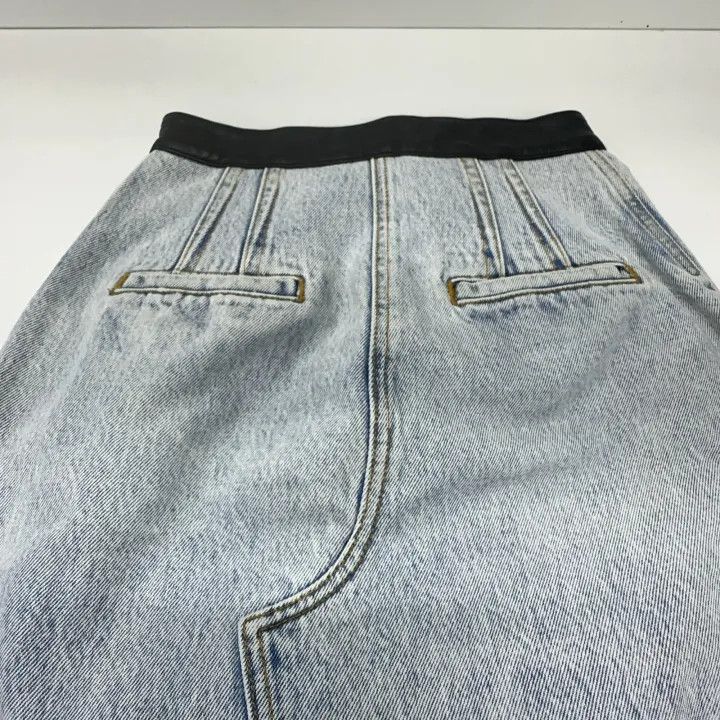 Alexander Wang Alexander Wang Blue High-Slit Denim Skirt 0079 Size 24" / US 00 / IT 34 - 9 Thumbnail