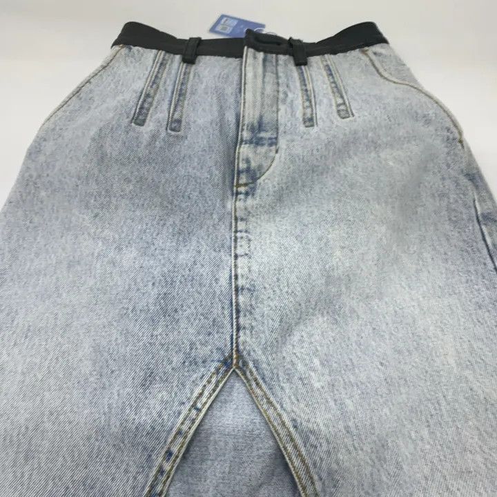 Alexander Wang Alexander Wang Blue High-Slit Denim Skirt 0079 Size 24" / US 00 / IT 34 - 6 Thumbnail