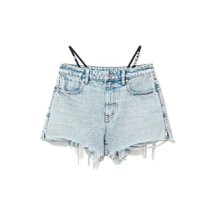 Alexander Wang Alexander Wang SS22 Distressed Denim Hotpants 0079 Size 24" / US 00 / IT 34 - 2 Thumbnail