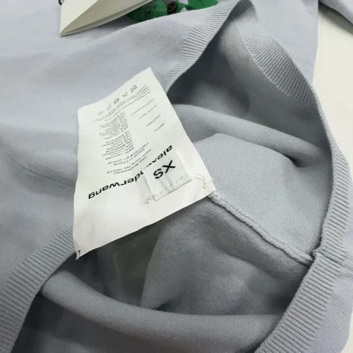 Alexander Wang Alexander Wang SS22 Logo Knit Long Sleeve Tee 0079 Size XS / US 0-2 / IT 36-38 - 5 Thumbnail