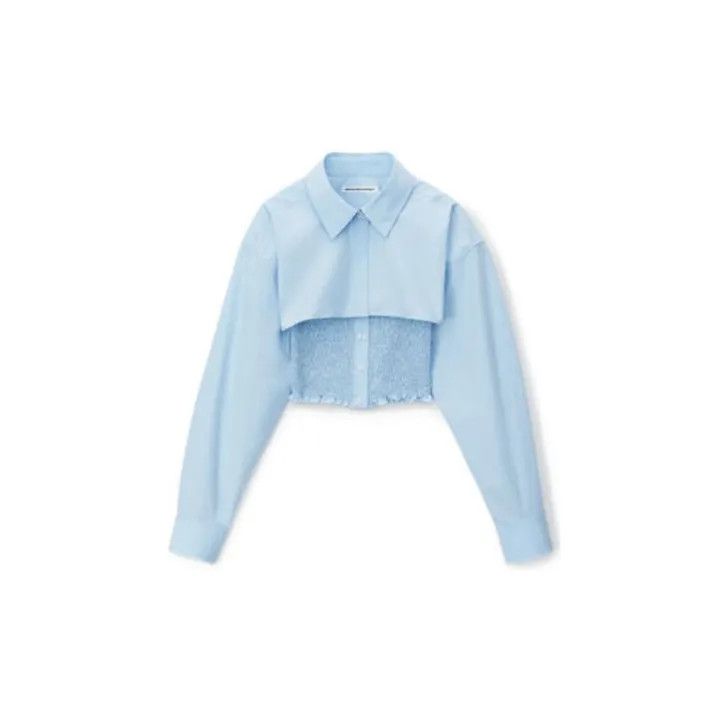 Alexander Wang Alexander Wang Layered Long Sleeve Shirt for Women 0079 Size M / US 6-8 / IT 42-44 - 2 Thumbnail