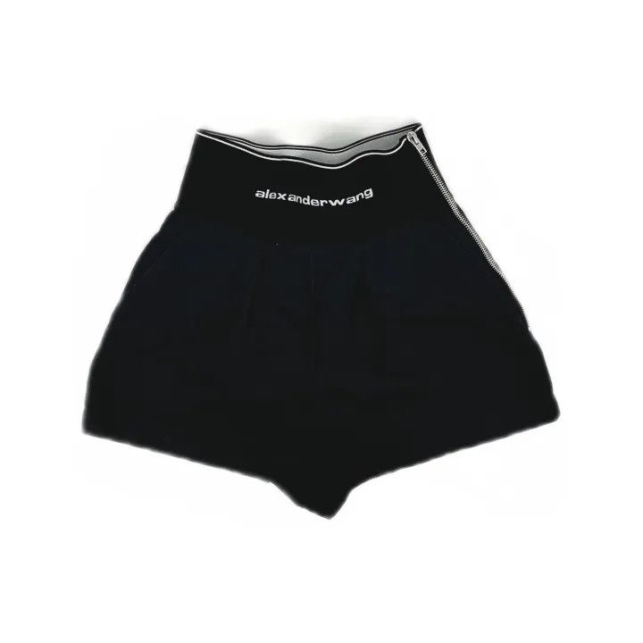 Alexander Wang Alexander Wang High-Waisted Printed Logo Shorts 0079 Size 26" / US 2 / IT 38 - 2 Thumbnail