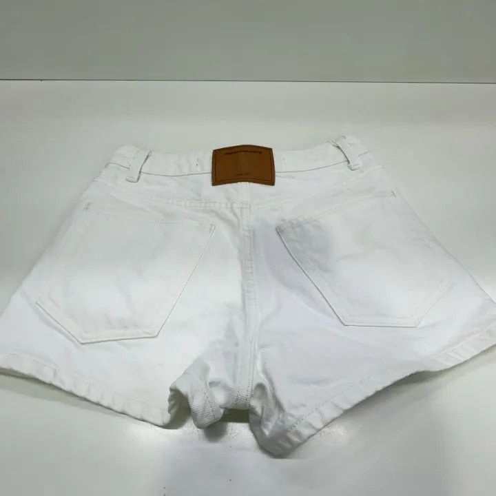 Alexander Wang Alexander Wang White High-Waisted Denim Shorts 0079 Size 26" / US 2 / IT 38 - 8 Thumbnail