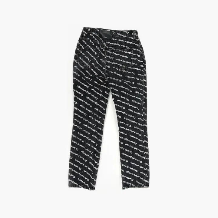 Alexander Wang Alexander Wang High-Waisted Logo Denim Pants 0079 Size 25" / US 0 / IT 36 - 3 Thumbnail