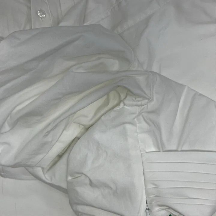 Alexander Wang Alexander Wang White V-Neck Cropped Top 0079 Size S / US 4 / IT 40 - 4 Thumbnail