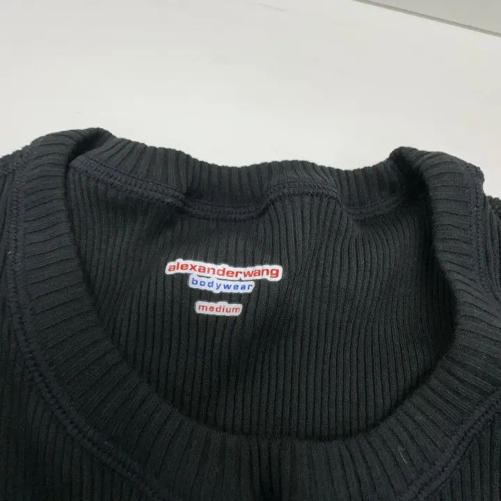 Alexander Wang Alexander Wang Minimalist Black Short Sleeve Dress 0079 Size M / US 6-8 / IT 42-44 - 6 Thumbnail