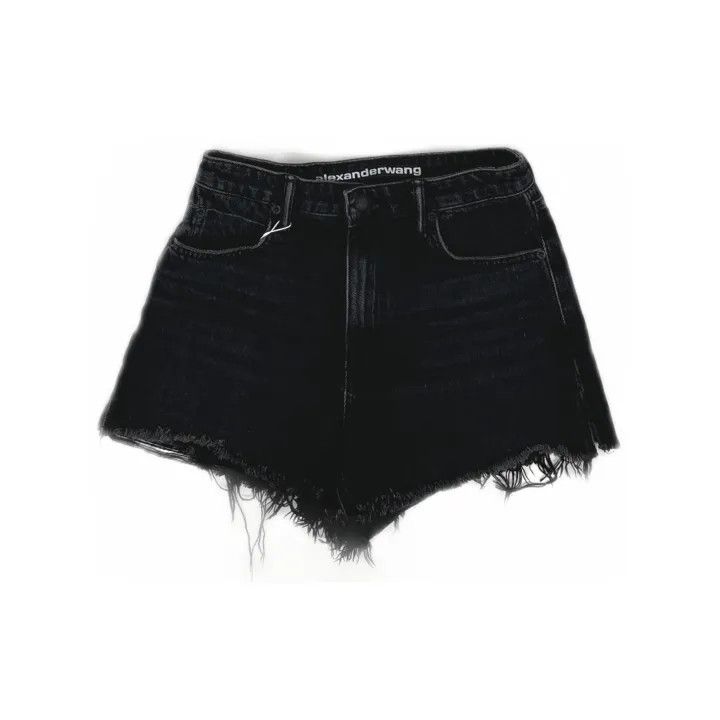 Alexander Wang Alexander Wang Distressed Denim Shorts for Women 0079 Size 26" / US 2 / IT 38 - 2 Thumbnail