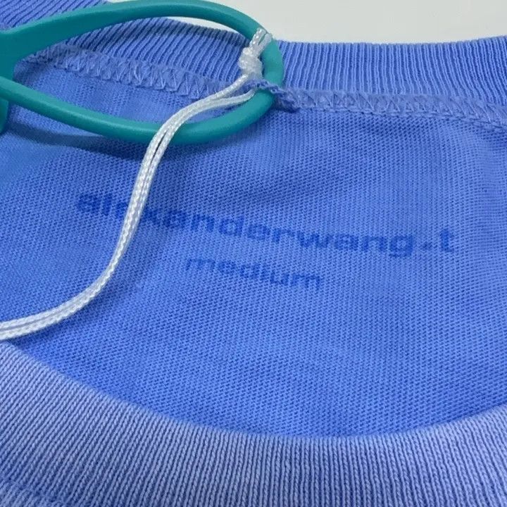 Alexander Wang Alexander Wang Blue Logo Short Sleeve Tee 0079 Size M / US 6-8 / IT 42-44 - 8 Thumbnail