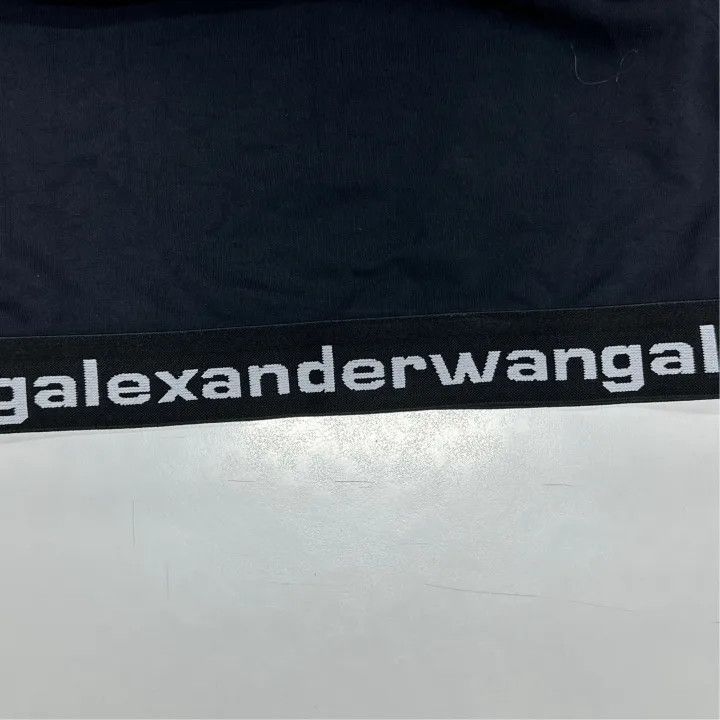 Alexander Wang Alexander Wang Black Logo Crop Top T-Shirt 0079 Size M / US 6-8 / IT 42-44 - 5 Thumbnail