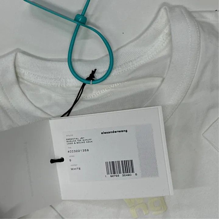 Alexander Wang Alexander Wang White Cotton Short Sleeve T-Shirt 0079 Size S / US 4 / IT 40 - 3 Thumbnail