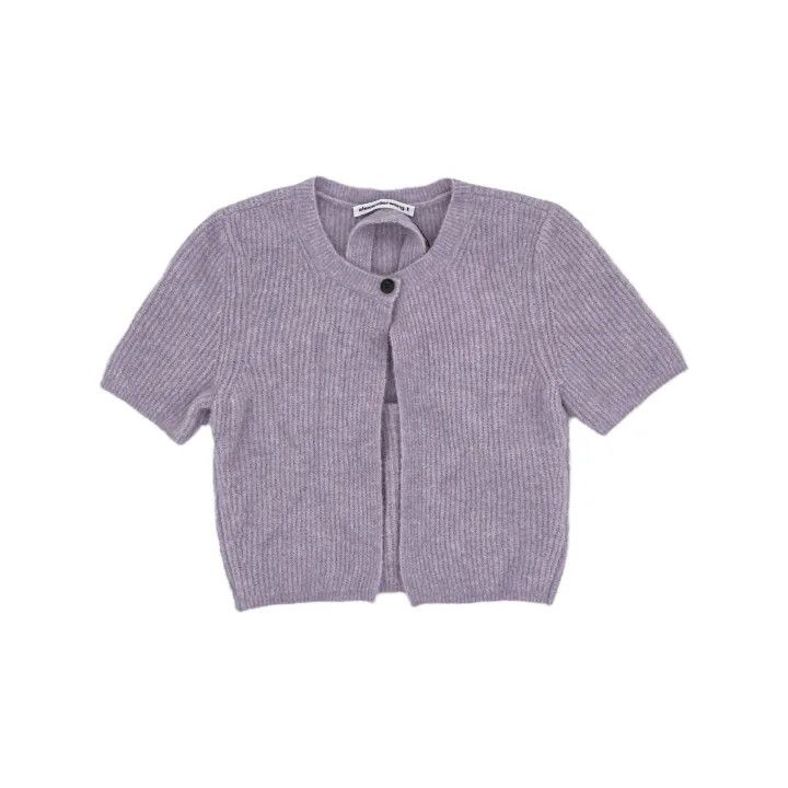 Alexander Wang Alexander Wang Short Sleeve Knitted Top 0079 Size L / US 10 / IT 46 - 2 Thumbnail