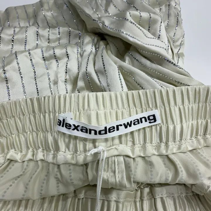 Alexander Wang Alexander Wang SS23 Striped Crystal Decor Shorts 0079 Size 22" - 3 Thumbnail