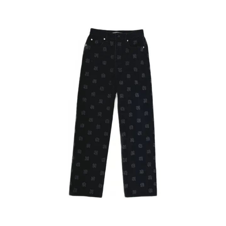 Alexander Wang Alexander Wang FW23 Black Denim Pants for Women 0079 Size 25" / US 0 / IT 36 - 2 Thumbnail