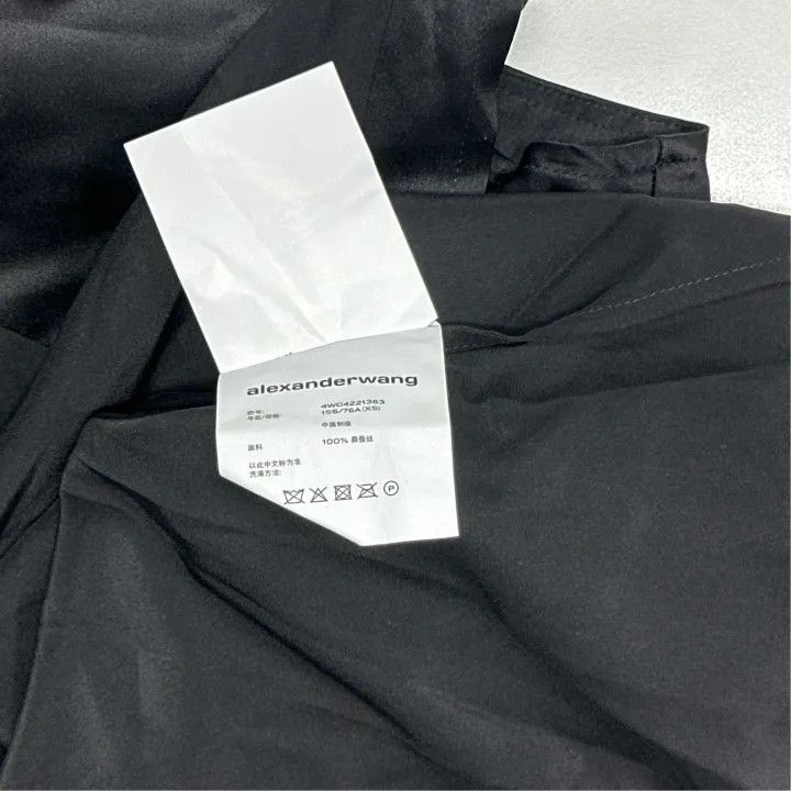 Alexander Wang Alexander Wang Black Off-Shoulder Shirt 0079 Size XS / US 0-2 / IT 36-38 - 5 Thumbnail